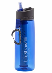 LifeStraw Go Water Filter Bottle with 2-Stage Integrated Filter Straw for Hiking, Backpacking, and Travel