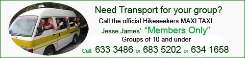 Need Transportation for your group? Call the official Hike Seekers Maxi Taxi - Jesse James - Members Only